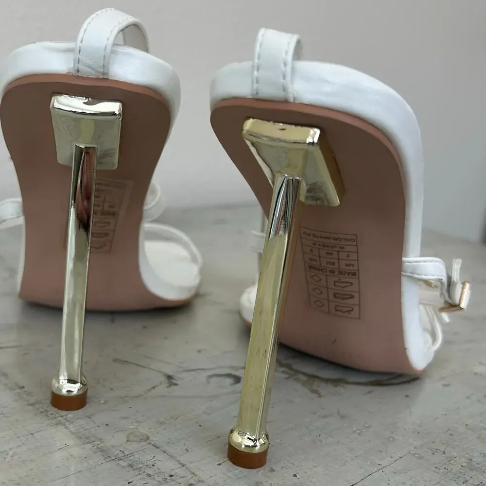 New Simmi London asos high heeled sandals square toe strappy heels summer 9